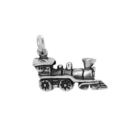 16, 18 or 20 Chain Raposa Elegance Sterling Silver 3D Steam Locomotive Charm Necklace 16, 18 or 20 Chain Raposa Elegance Sterling Silver 3D Steam Locomotive Charm Necklace